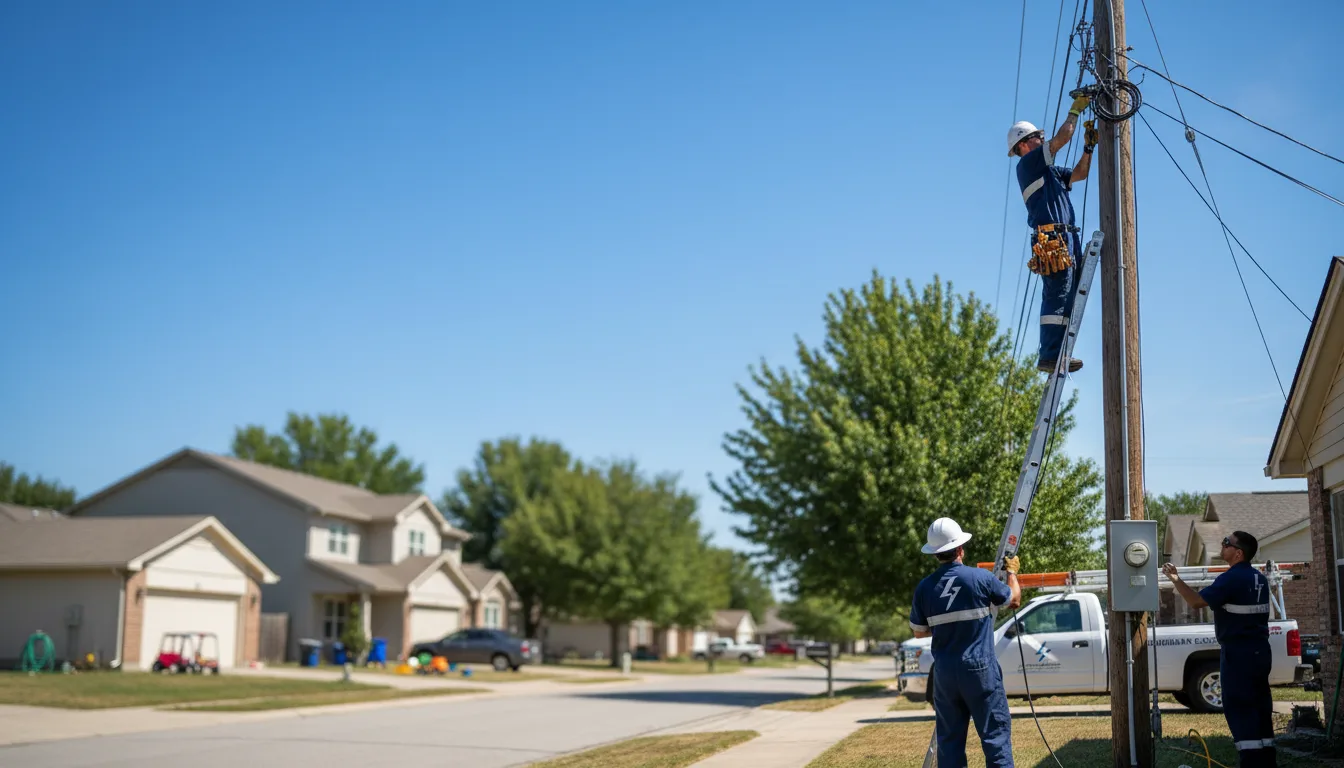 Residential electrician providing installation services in Lawton, OK